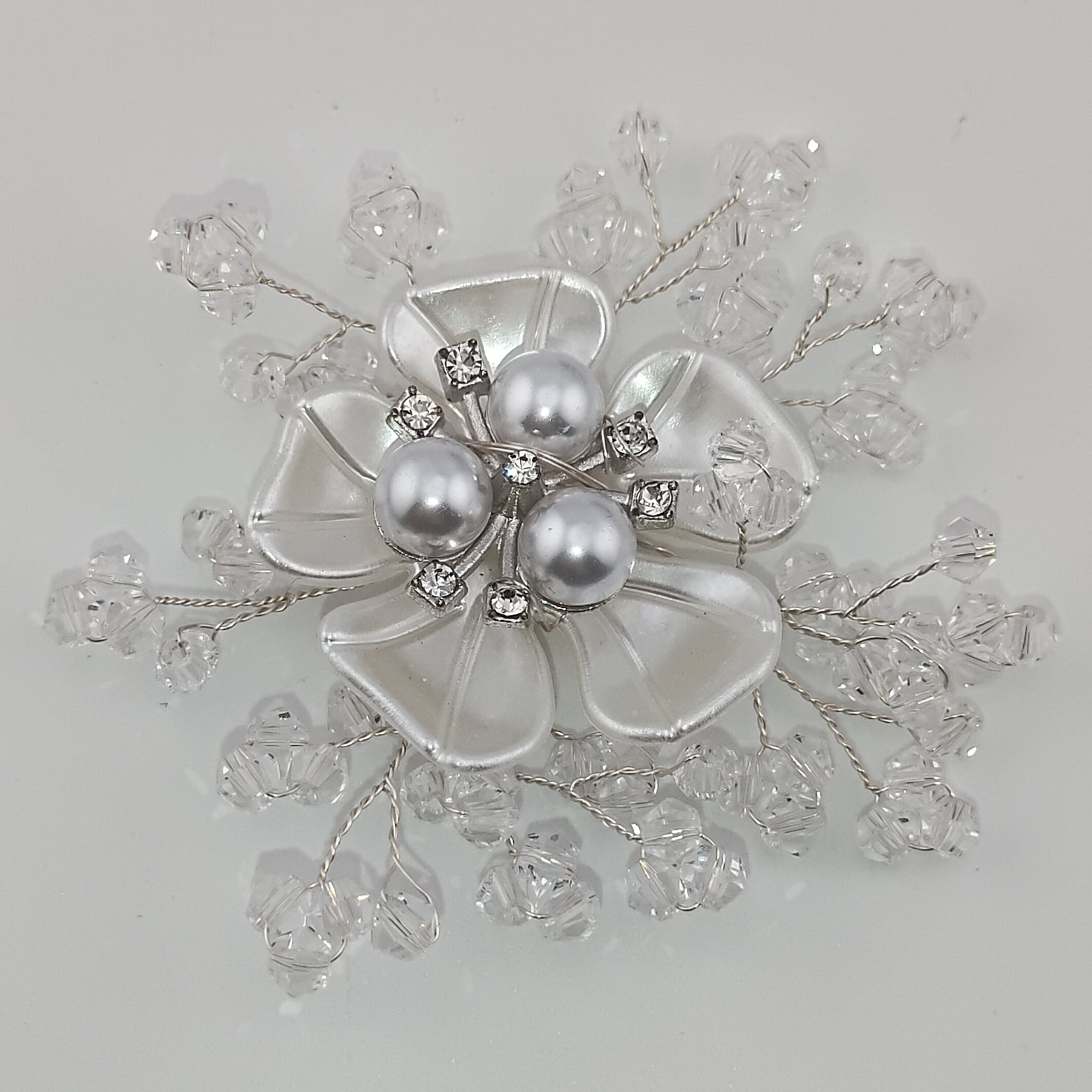 70MM crystal pearl petal flowers