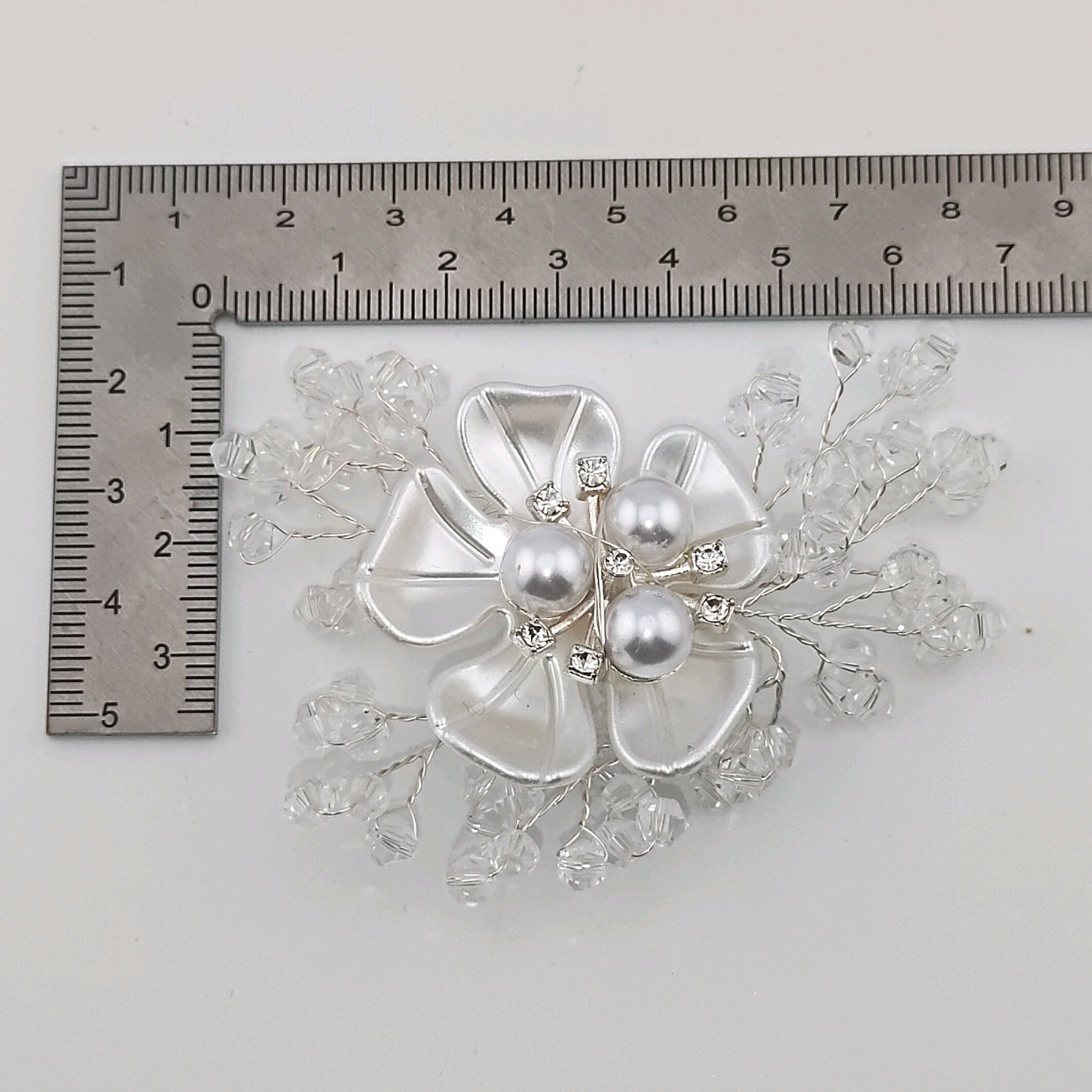 70MM crystal pearl petal flowers