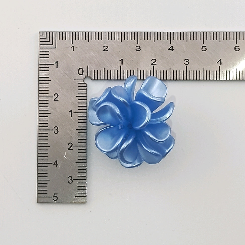 28MM Pearl Looking Flower Beads With  Ring Connector Fit For Beadable Pens