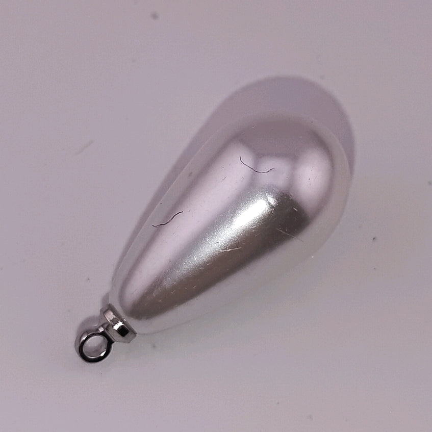 18MM Two Color  Pearl Looking Acrylic Charms