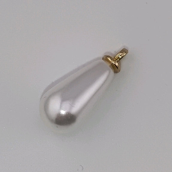 7MM Two Color Pearl Looking Acrylic Charms