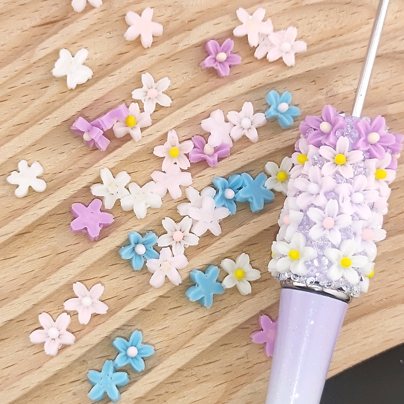 7MM Mixed Color Mini Daisy Flower  For Making Fancy Pen