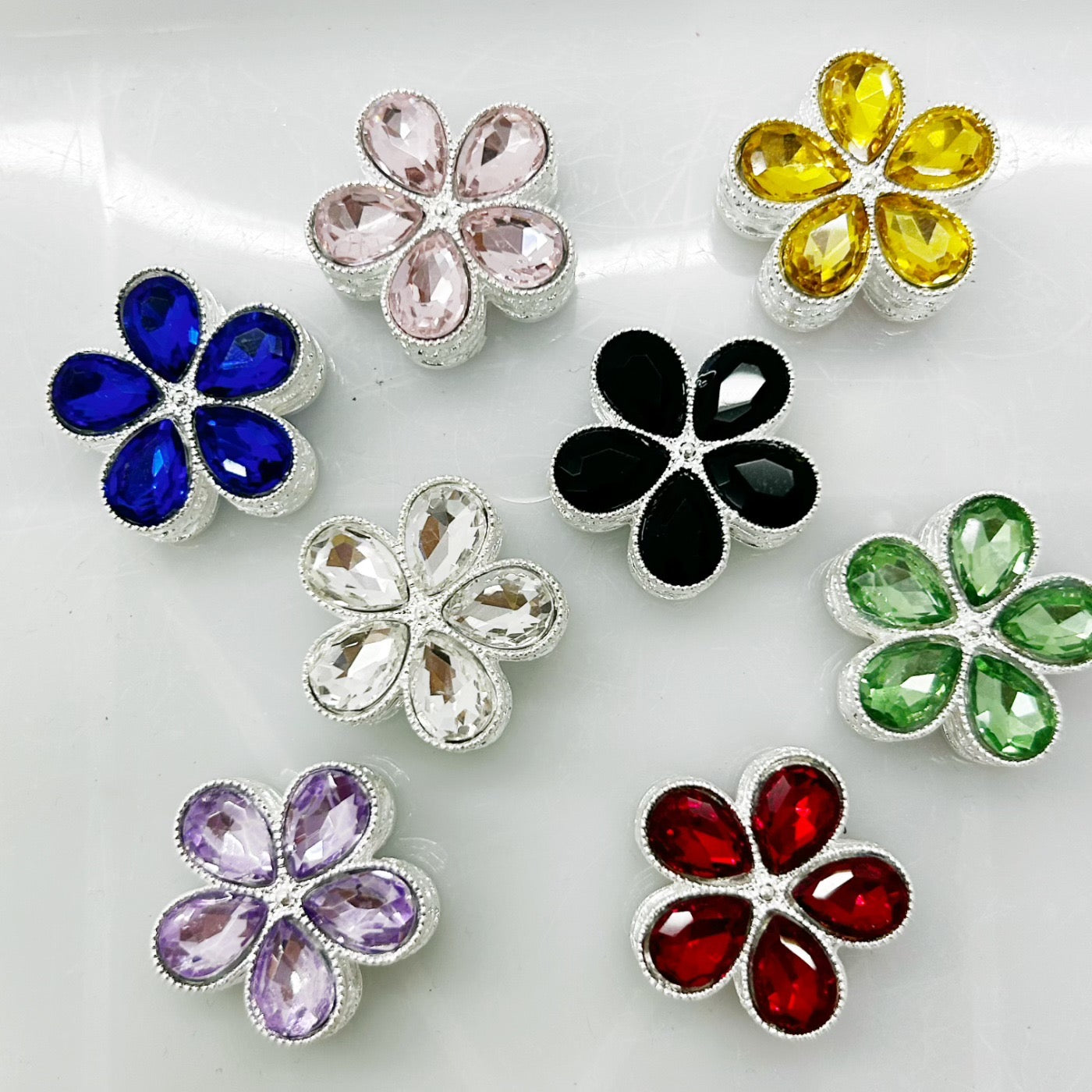 FS1643-25MM Crystal, Brick, Flower, Metal Beads Fit For Beadable Pen