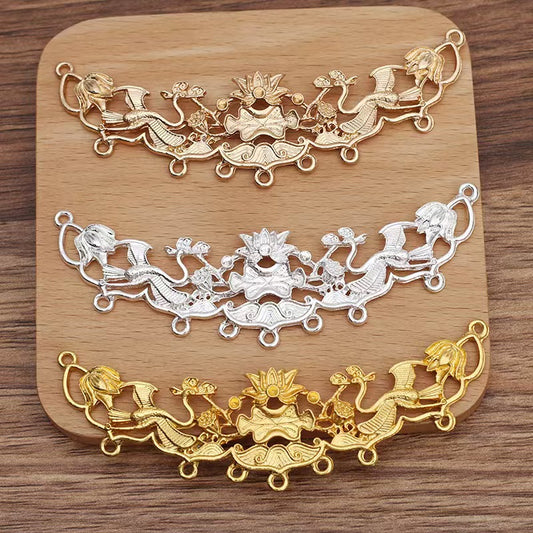 FS5159- 102*29mm Lotus Metal Charms Ancient-Style Lotus Hairpins And Hair Accessories