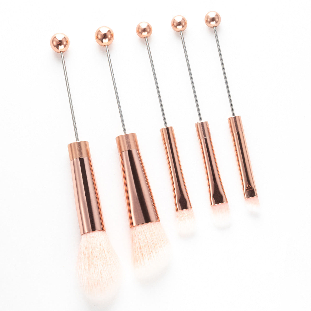 1 Set (5Pieces) Beadable Makeup Brushes