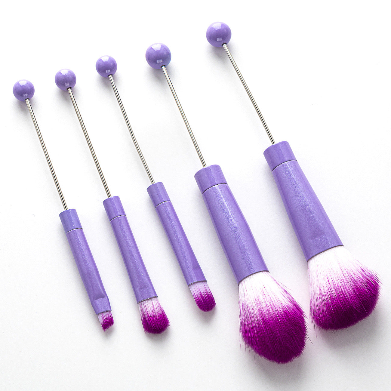 1 Set (5Pieces) Beadable Makeup Brushes