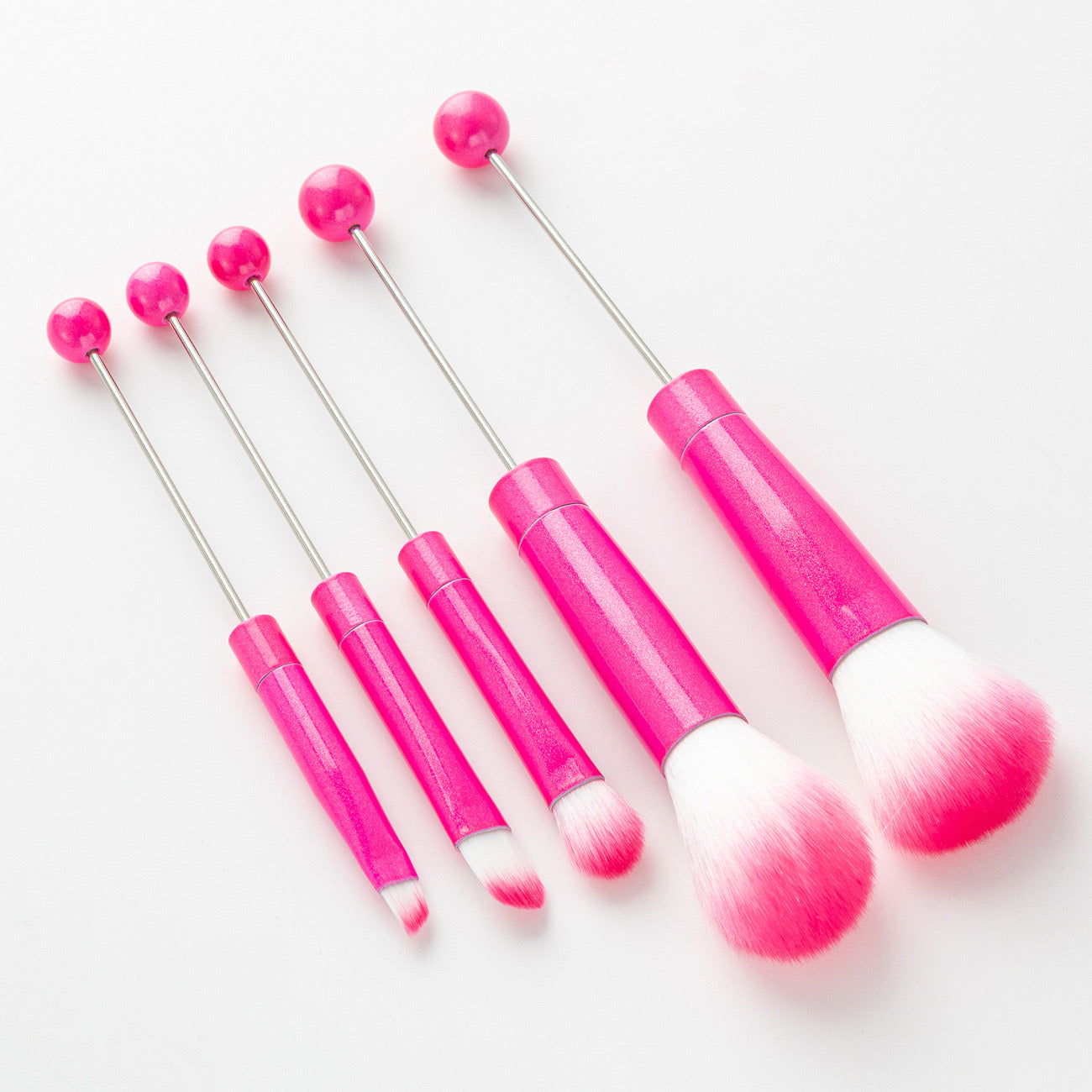 1 Set (5Pieces) Beadable Makeup Brushes