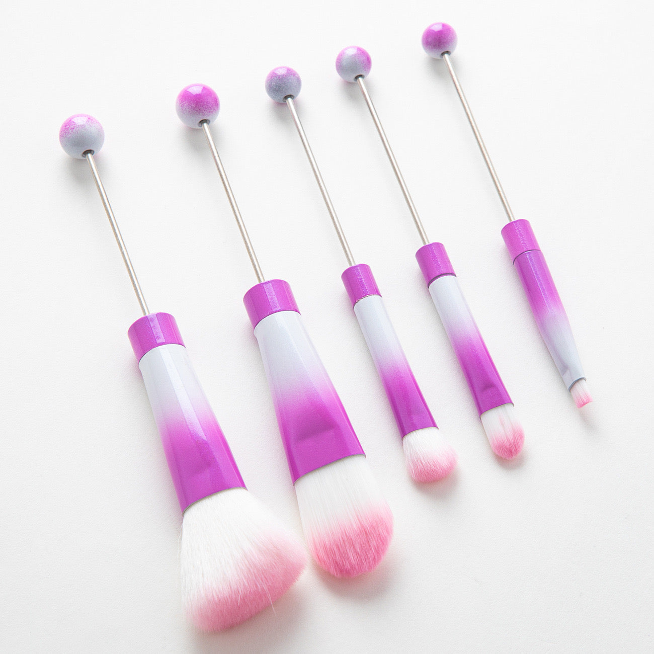 1 Set (5Pieces) Beadable Makeup Brushes