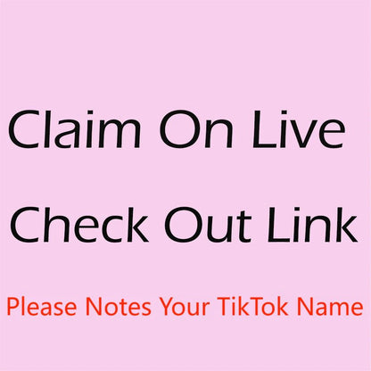 ライブペイファストチェックアウトリンクで請求してください（TikTok名をメモしてください）Check Out Link