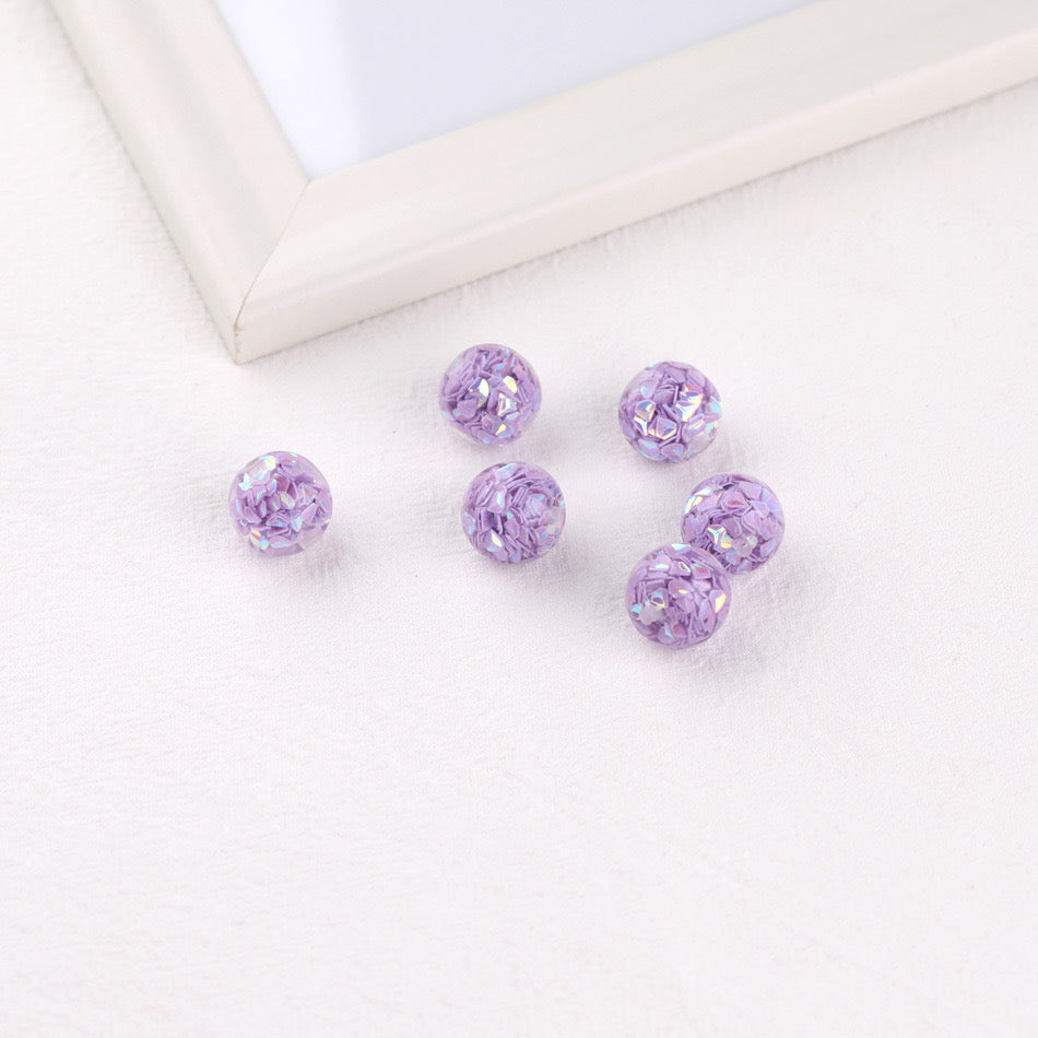 16MM Flash Chip Resin Beads Fit For Beadable Pens