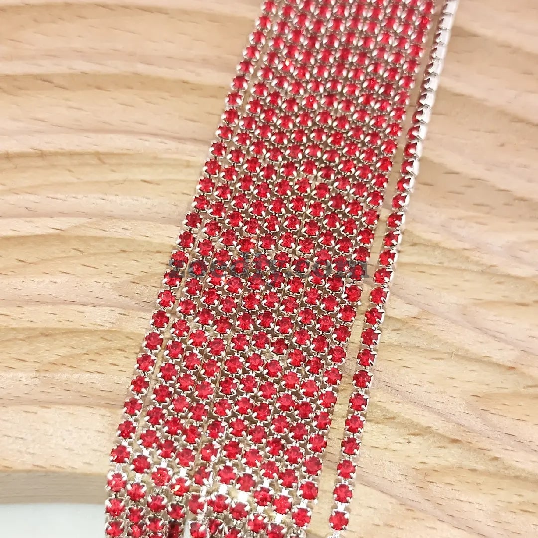 FS0978- 2mm Diamonds Chain For Making Fancy Pen Or Fancy Beads