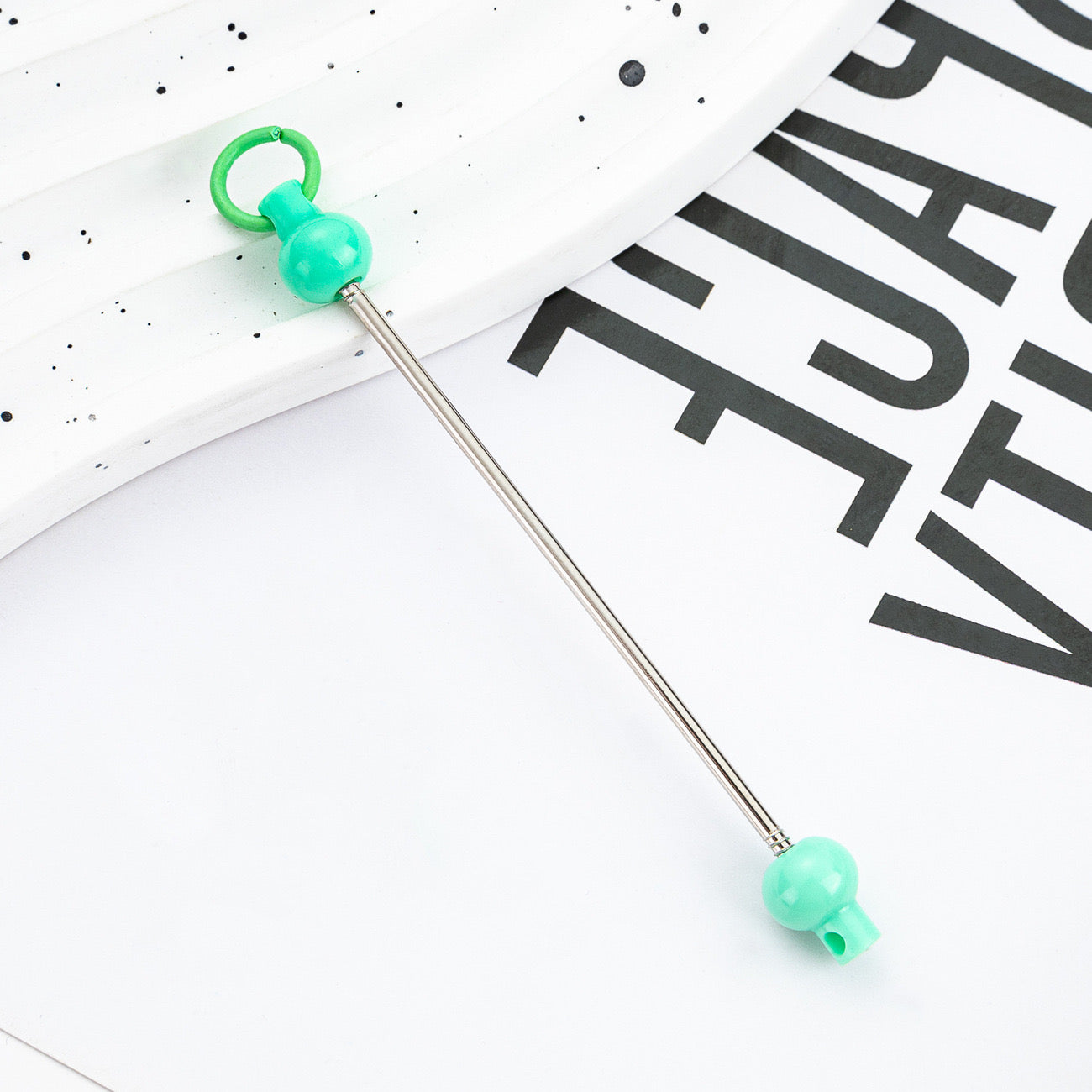 FS0155- DIY Beadable Bar for Keychains in Solid Colors