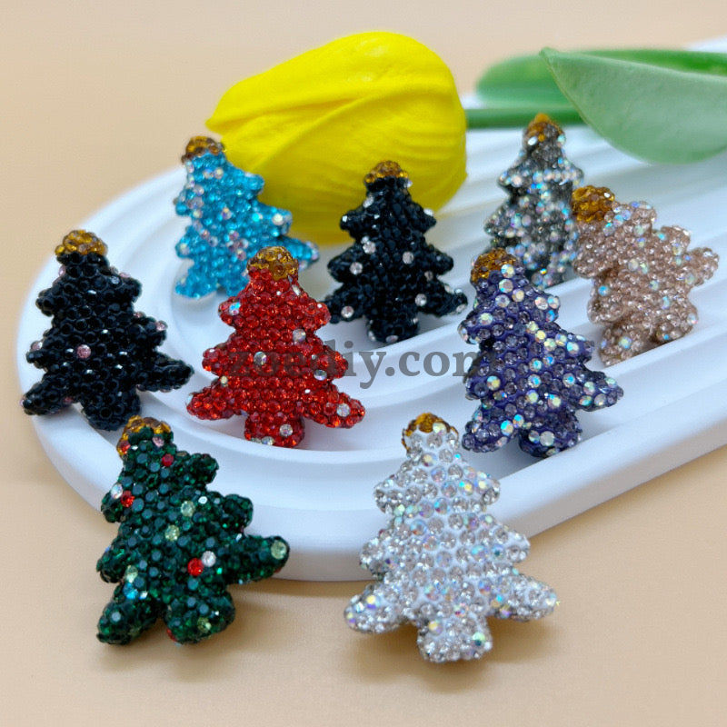 FS0936- Mixed Color Christmas Tree Clay Beads Fit For Beadable Pens