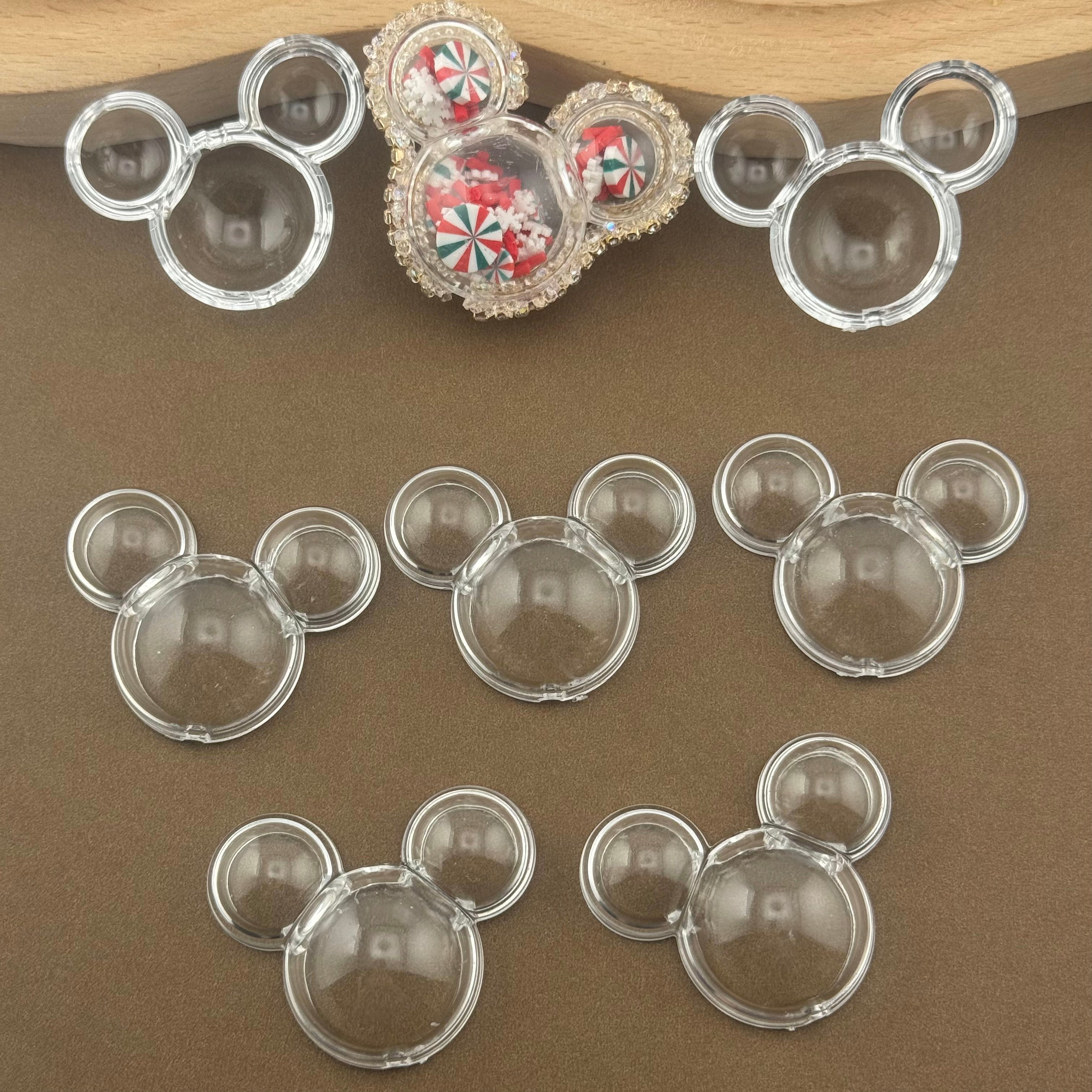 Mickey Head Clear Shaker Box For Making Fancy Bead