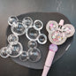 [KM0875]- Mickey Head Clear Shaker Box Beads For Making Fancy Beads