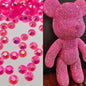 [KM1352]- 3mm Resin Rhinestones Sugar Diamonds, Flat Bottomed, For Making Fancy Pens Or Fancy Beads