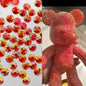 [KM1352]- 3mm Resin Rhinestones Sugar Diamonds, Flat Bottomed, For Making Fancy Pens Or Fancy Beads