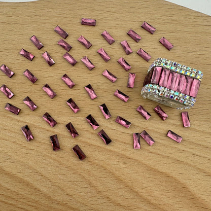 FS1273- 3*7mm  Crystal Diamond Nail Charms For Making Fancy Bead Or Fancy Pen