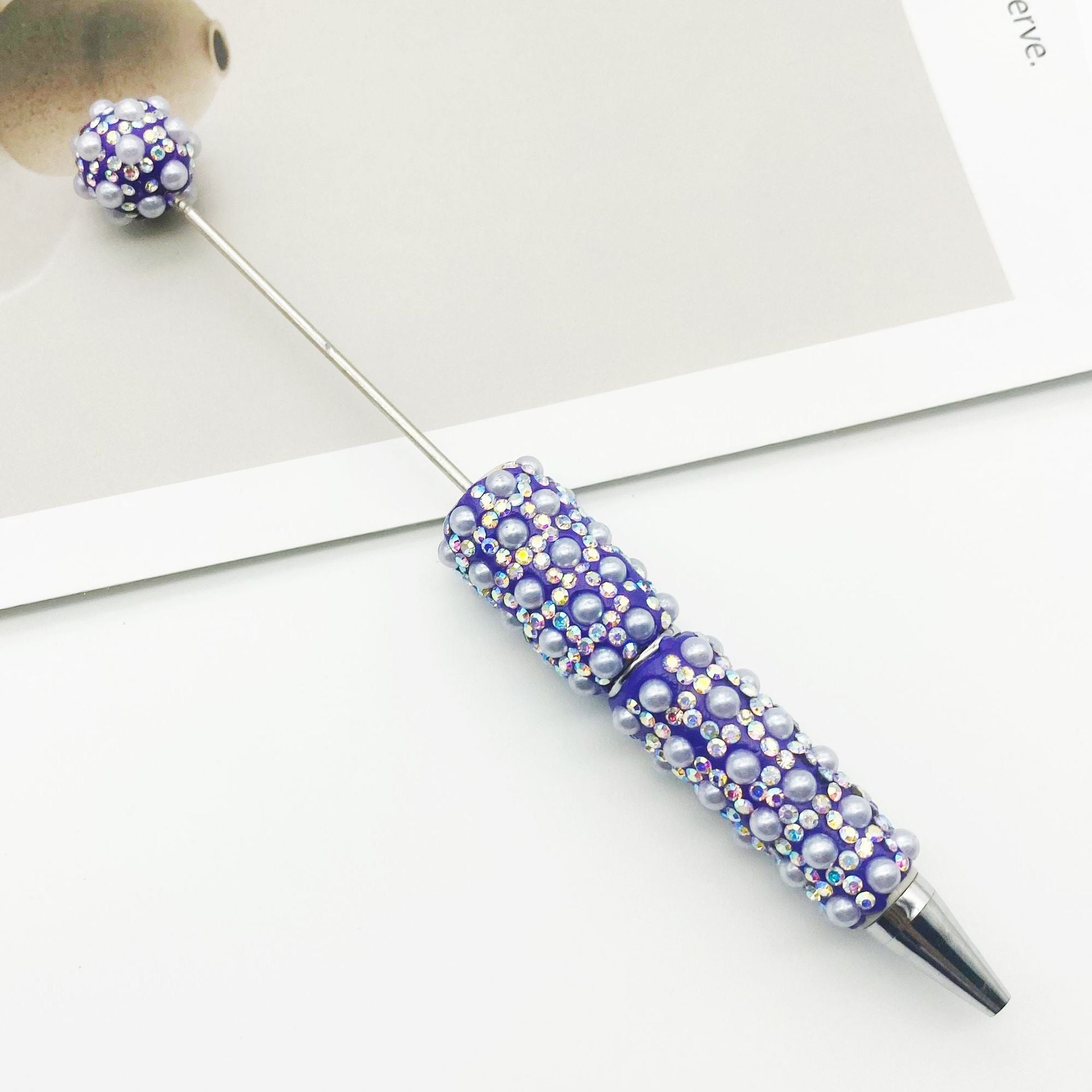 FS1486-Pearl Sparkling Beadable Fancy Pen