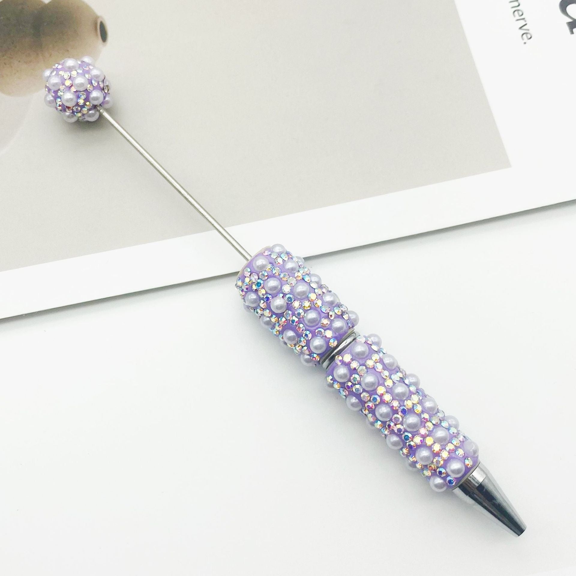 FS1486-Pearl Sparkling Beadable Fancy Pen