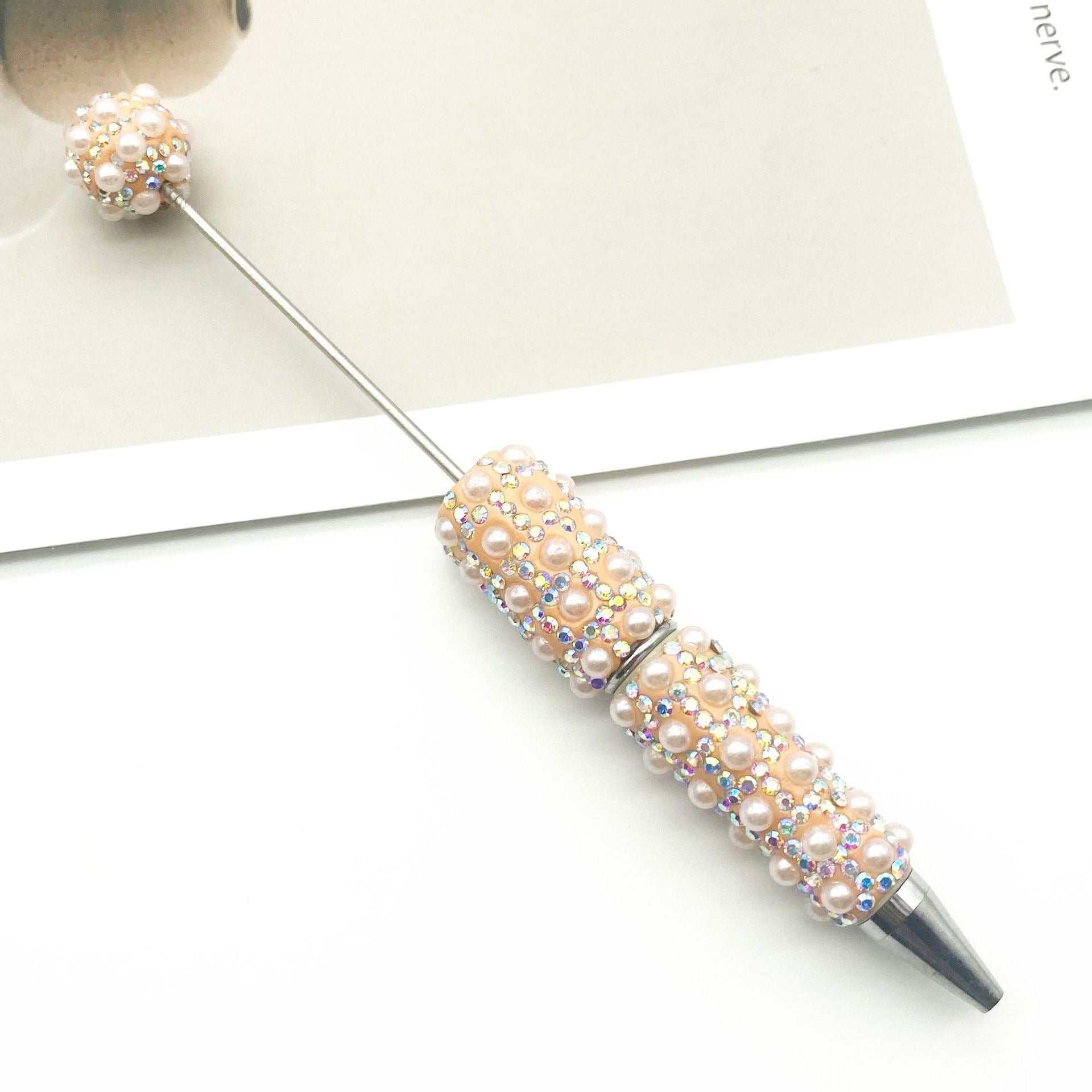 FS1486-Pearl Sparkling Beadable Fancy Pen