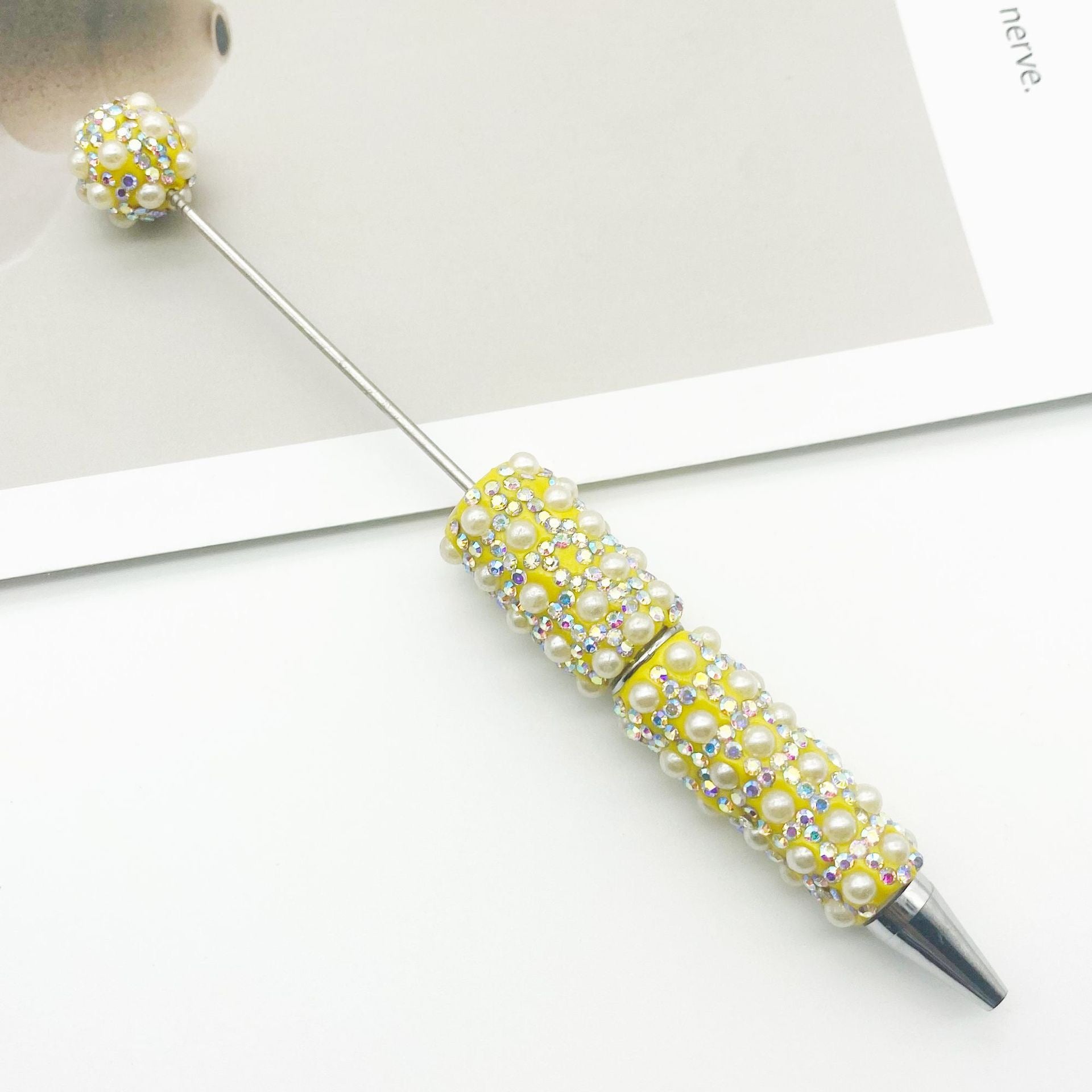 FS1486-Pearl Sparkling Beadable Fancy Pen