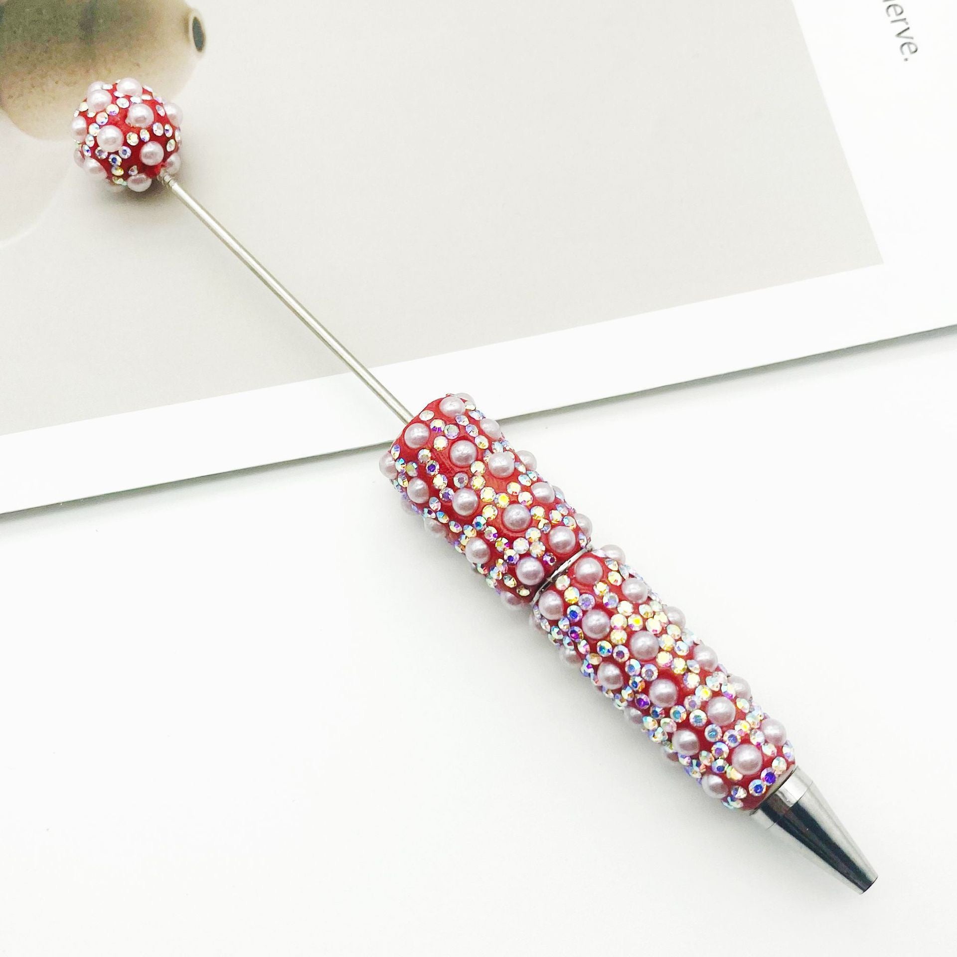 FS1486-Pearl Sparkling Beadable Fancy Pen