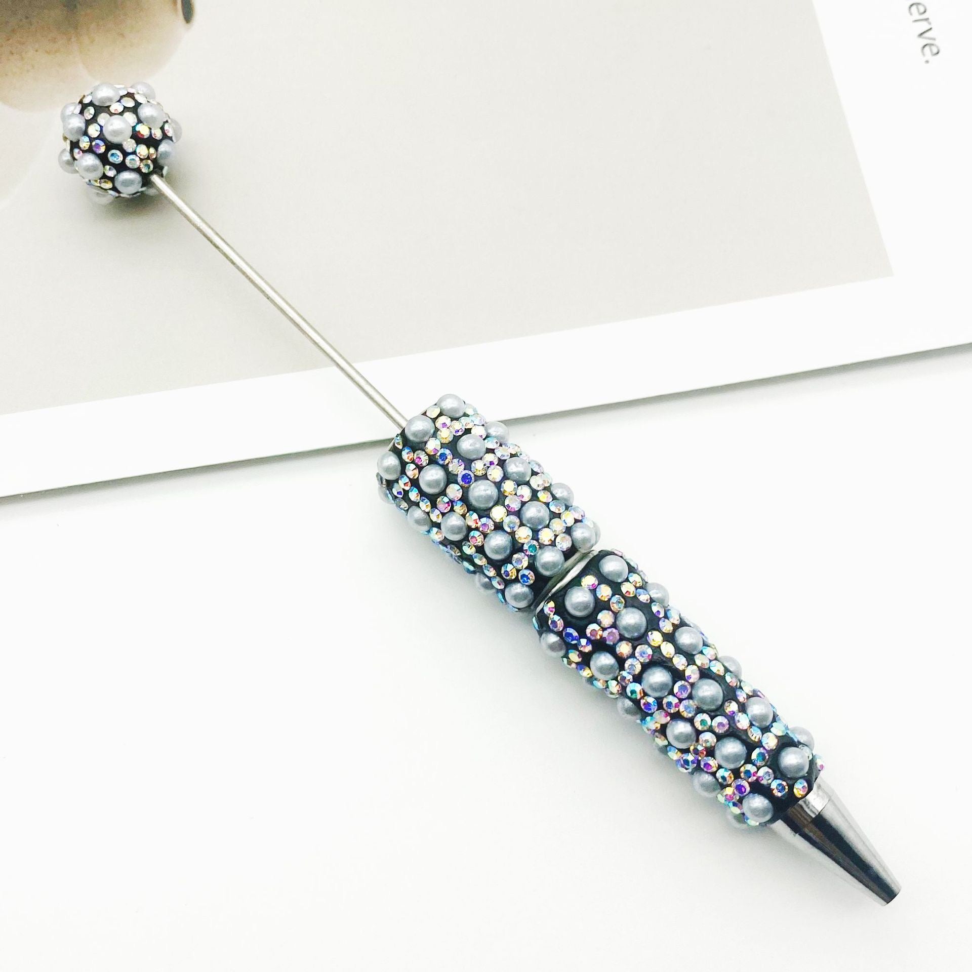 FS1486-Pearl Sparkling Beadable Fancy Pen