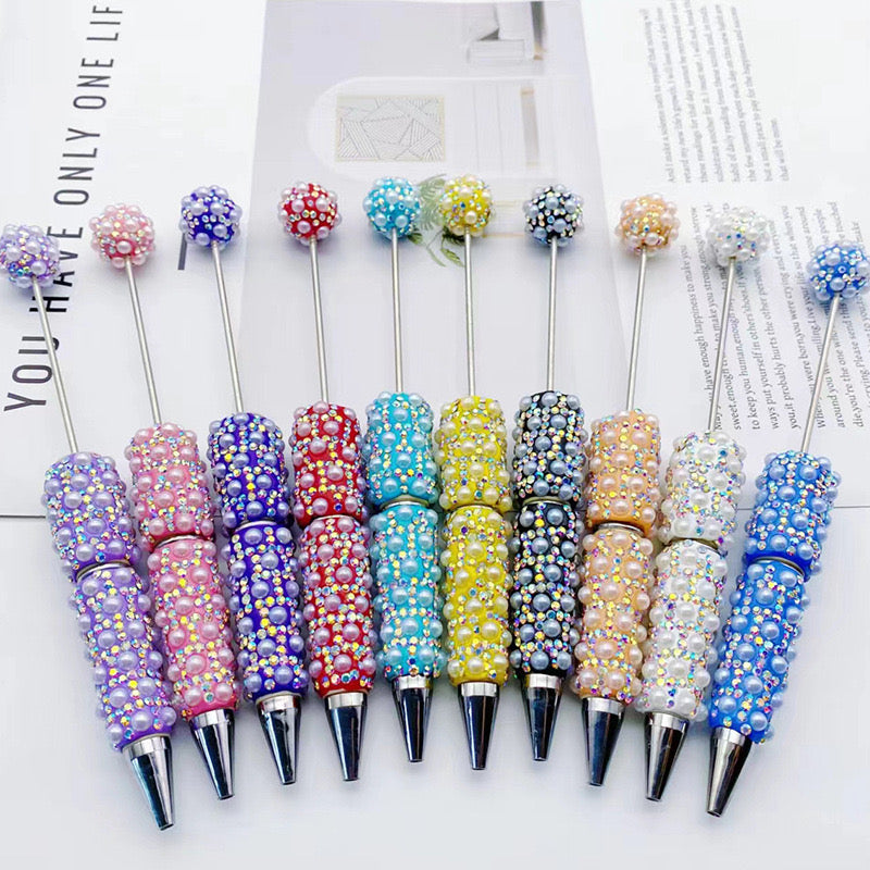 FS1486-Pearl Sparkling Beadable Fancy Pen