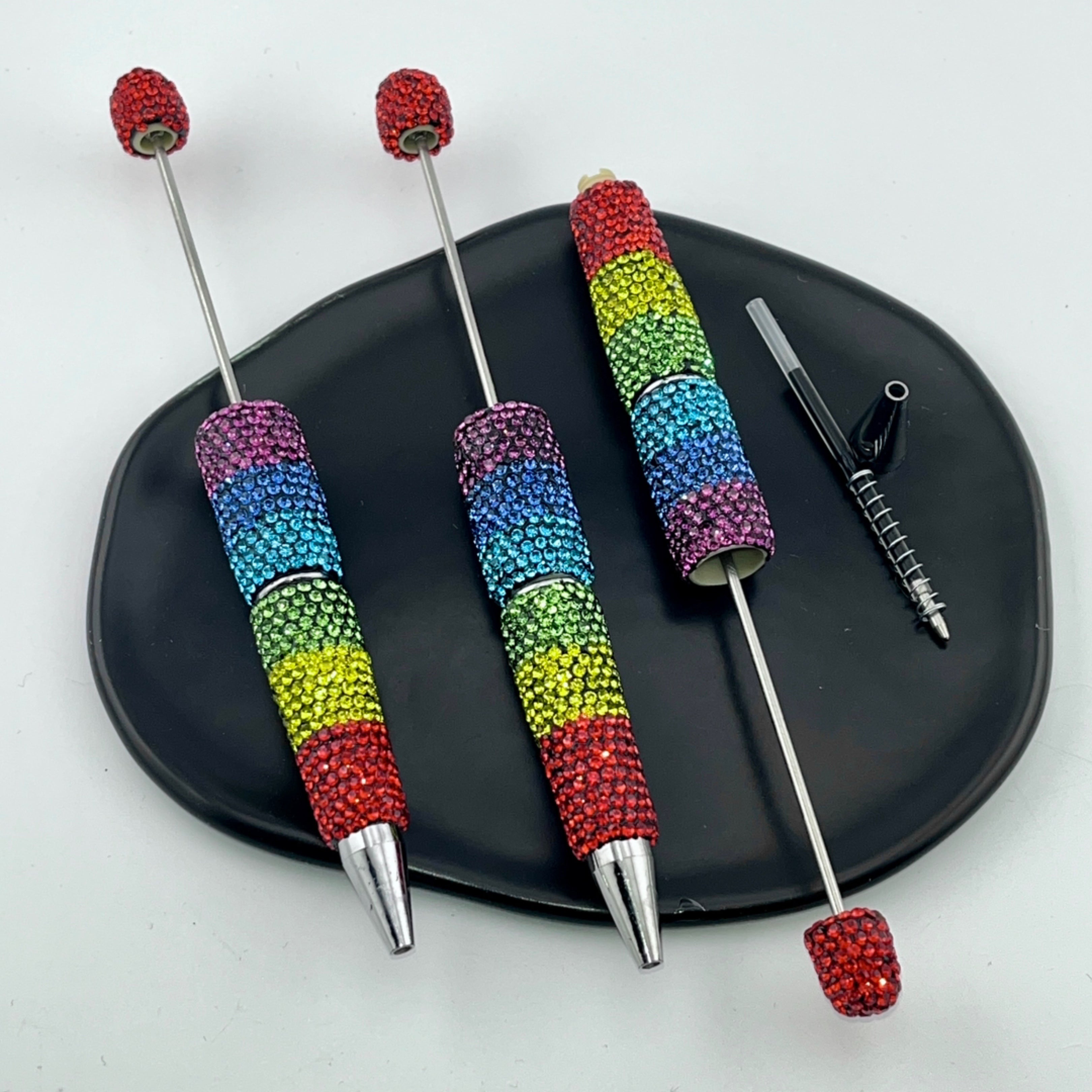 FS1509-Rainbow Sparkling Beadable Pen