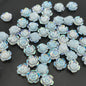 [KM1505]- 8mm UV Luminous Glowing Rose Flower Nail Resin Charms, For Making Fancy Pen Or Fancy Beads
