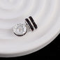 [KM0077]- 12MM Metal Circle Spacers with Rhinestones in Solid Colors