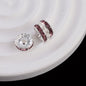 [KM0077]- 12MM Metal Circle Spacers with Rhinestones in Solid Colors