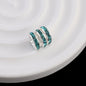 [KM0077]- 12MM Metal Circle Spacers with Rhinestones in Solid Colors
