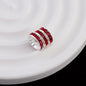 [KM0077]- 12MM Metal Circle Spacers with Rhinestones in Solid Colors