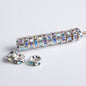 [KM0077]- 12MM Metal Circle Spacers with Rhinestones in Solid Colors