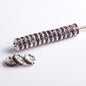 [KM0077]- 12MM Metal Circle Spacers with Rhinestones in Solid Colors