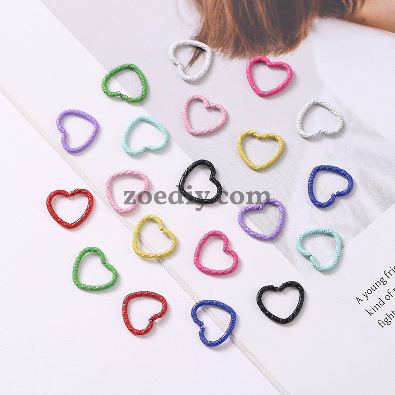 FS1583-12*14MM Heart Ring DIY Acceriess