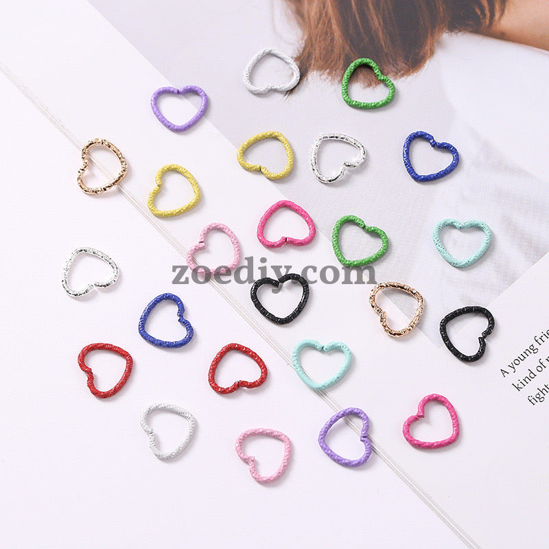 FS1583-12*14MM Heart Ring DIY Acceriess