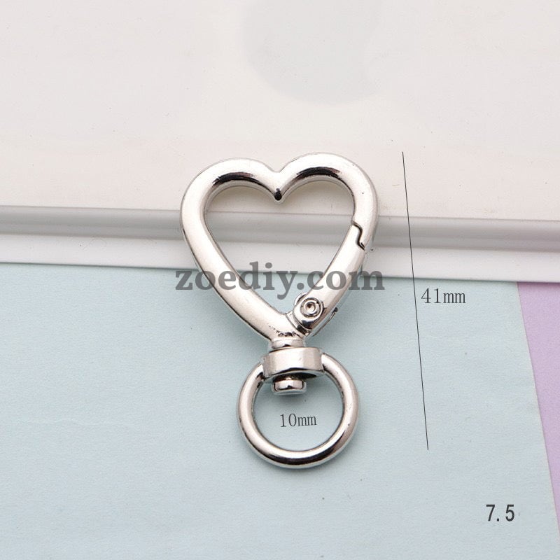 FS1560-41*26mm Heart Keychain Ring