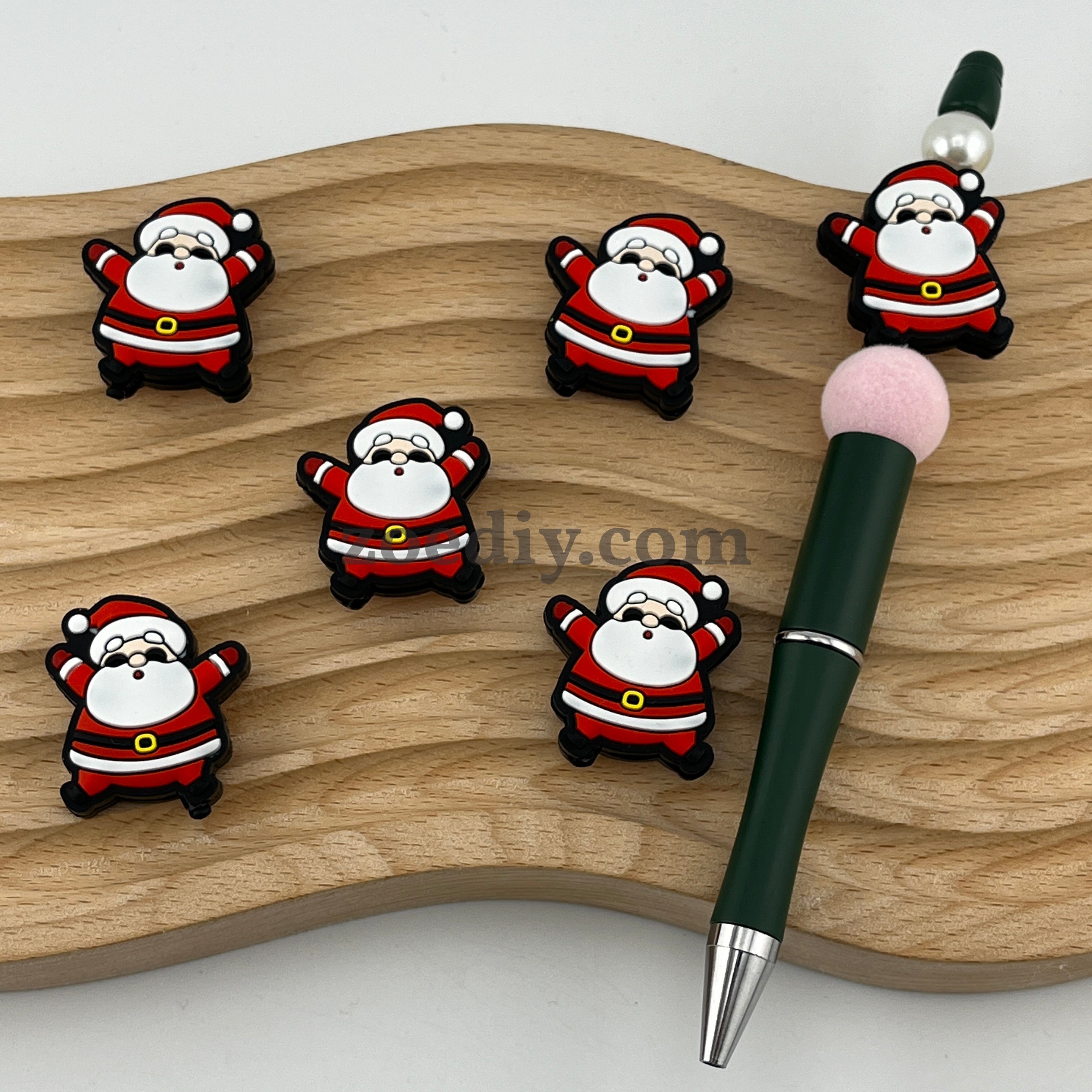 FS1549-Santa Silicone Focal Beads