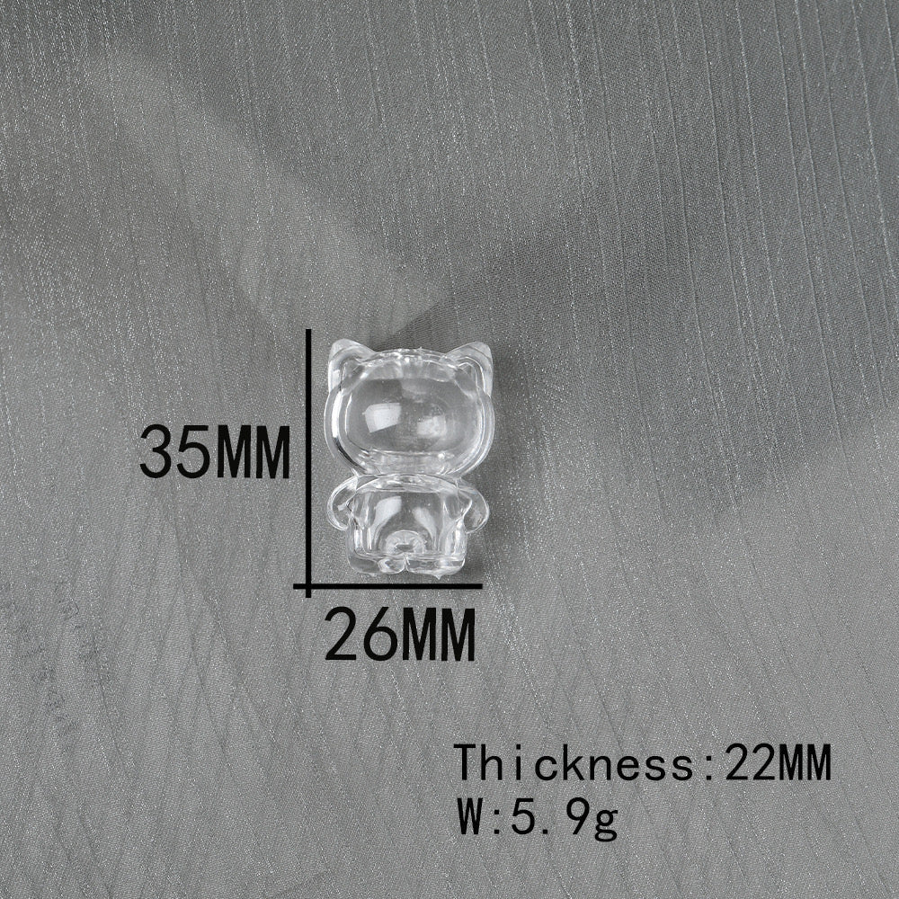 FS0870-35*22MM HK Clear Shake Box Acrylic Beads Fit For Beadable Pens