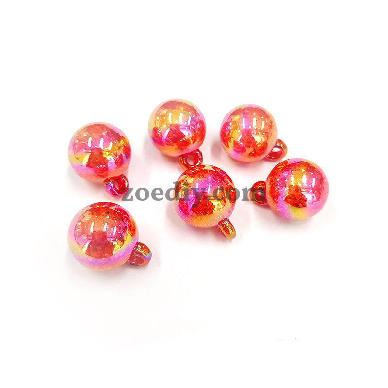 FS1602-16MM Crack Round Dangle Charms Beads For Making Car Hangers