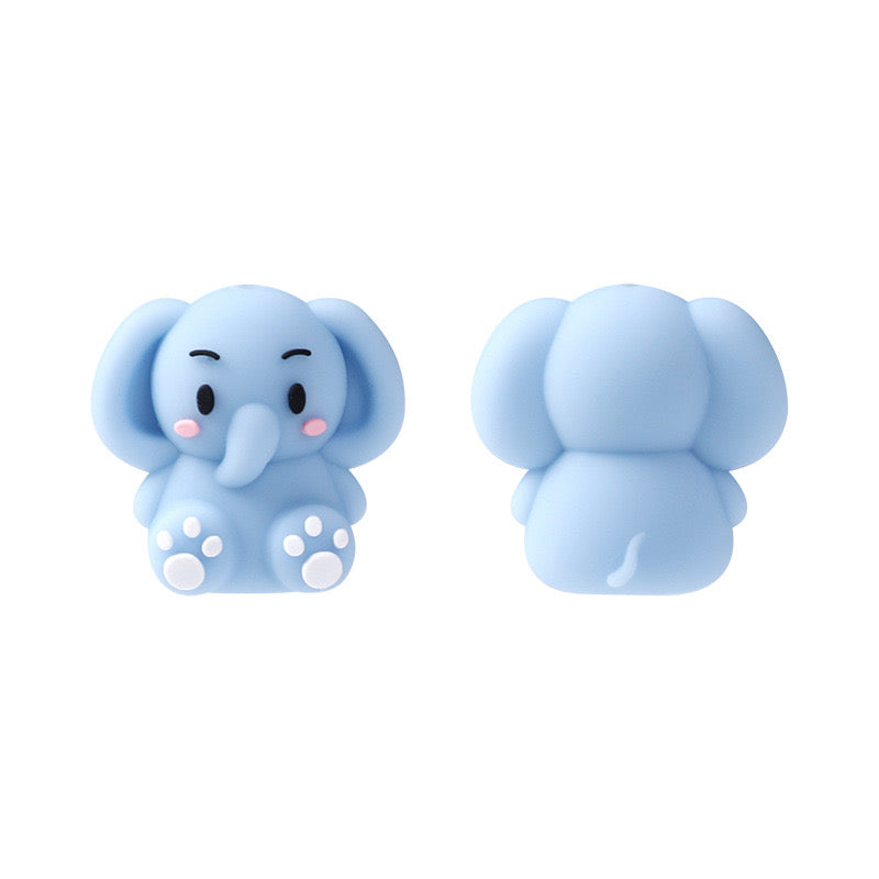 FS1761-Elephant Silicone Focal Beads