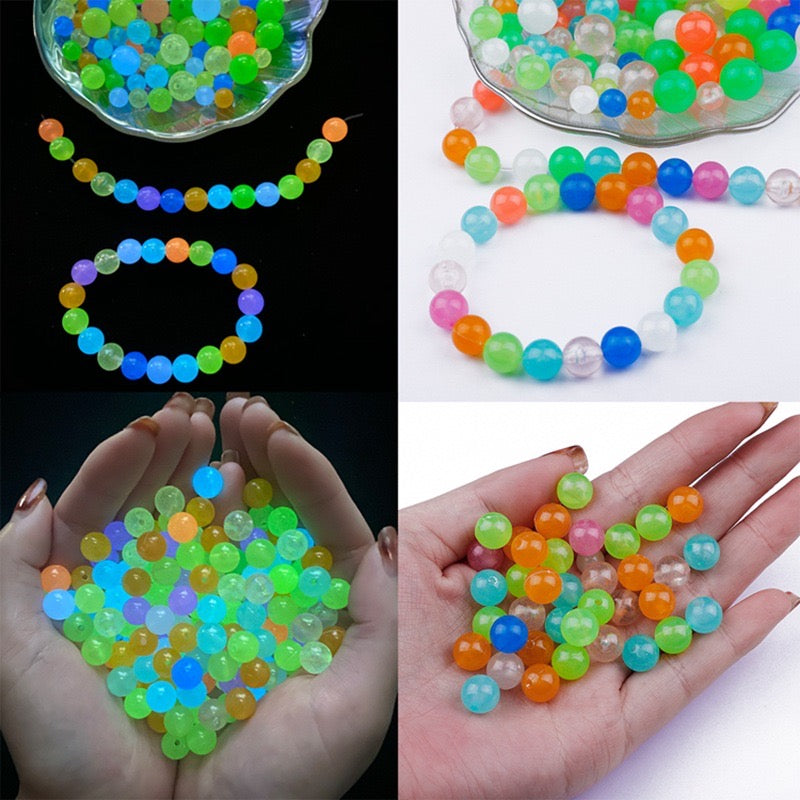 FS1758-6MM Glowing Acrylic Beads (Not Fit Pens)