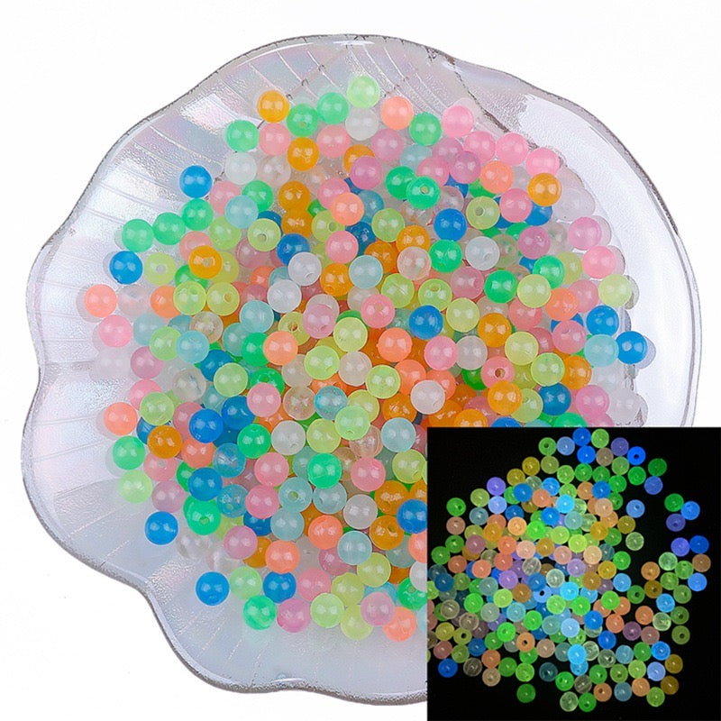 FS1758-6MM Glowing Acrylic Beads (Not Fit Pens)