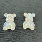 [KM1752]- 33mm*23mm*15mm Color Changing & Glowing Bear Acrylic Beads, Fit For Beadable Pens