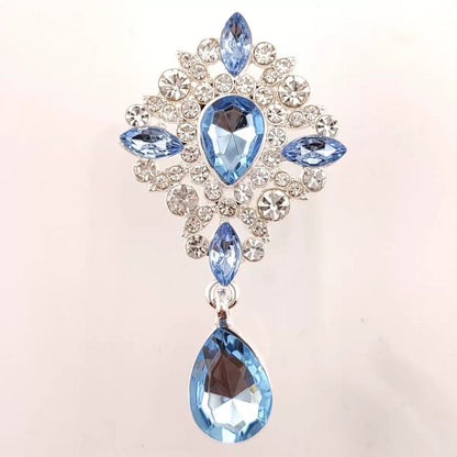 FS4354-65*36.5mm Diamond - Studded Gemstones, Alloy Charms