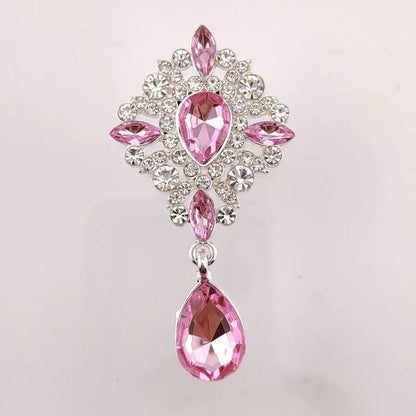 FS4354-65*36.5mm Diamond - Studded Gemstones, Alloy Charms