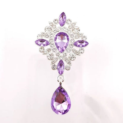 FS4354-65*36.5mm Diamond - Studded Gemstones, Alloy Charms